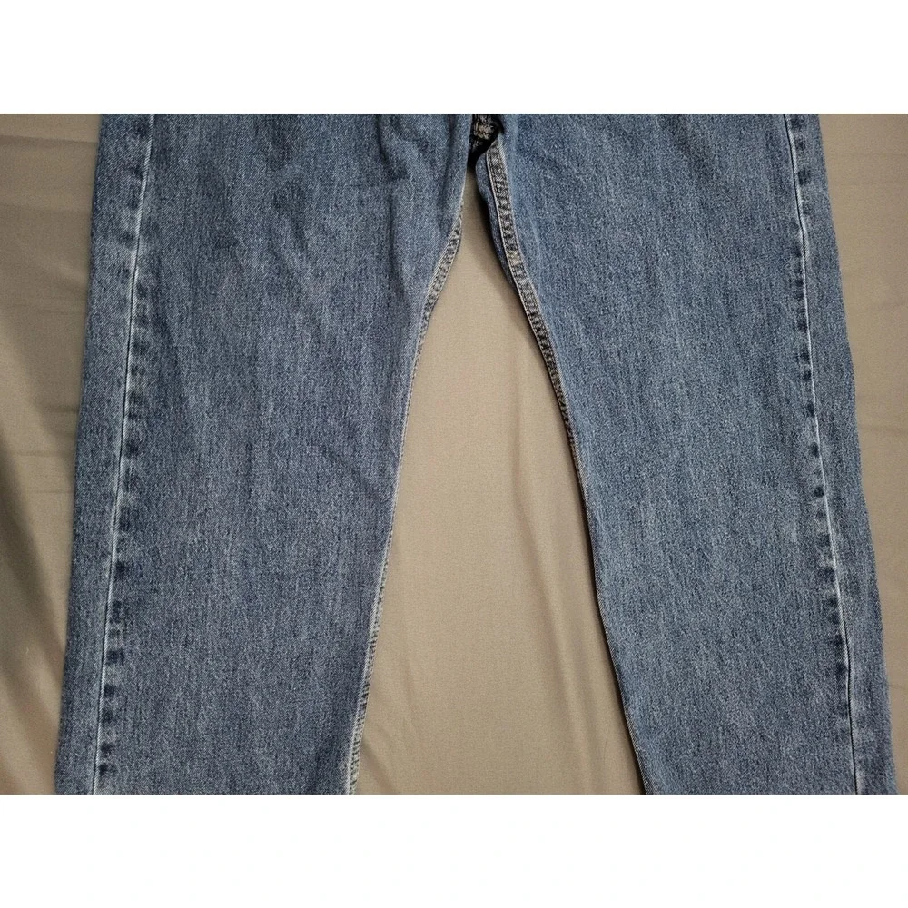 Levis 505 Regular Fit Straight Leg Jeans Mens Size 38 Medium Wash Blue